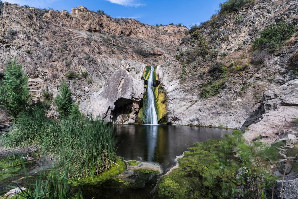 Daytime view of Paradise Falls