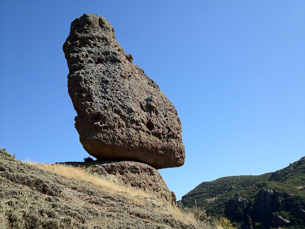 Balanced rock at Santa Monica Mountains National Recreation Area