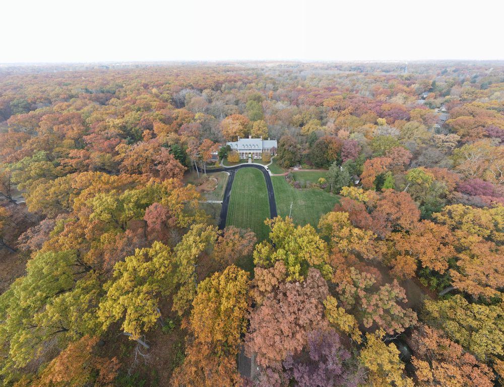 Aerial view of the Wildwood Manor House