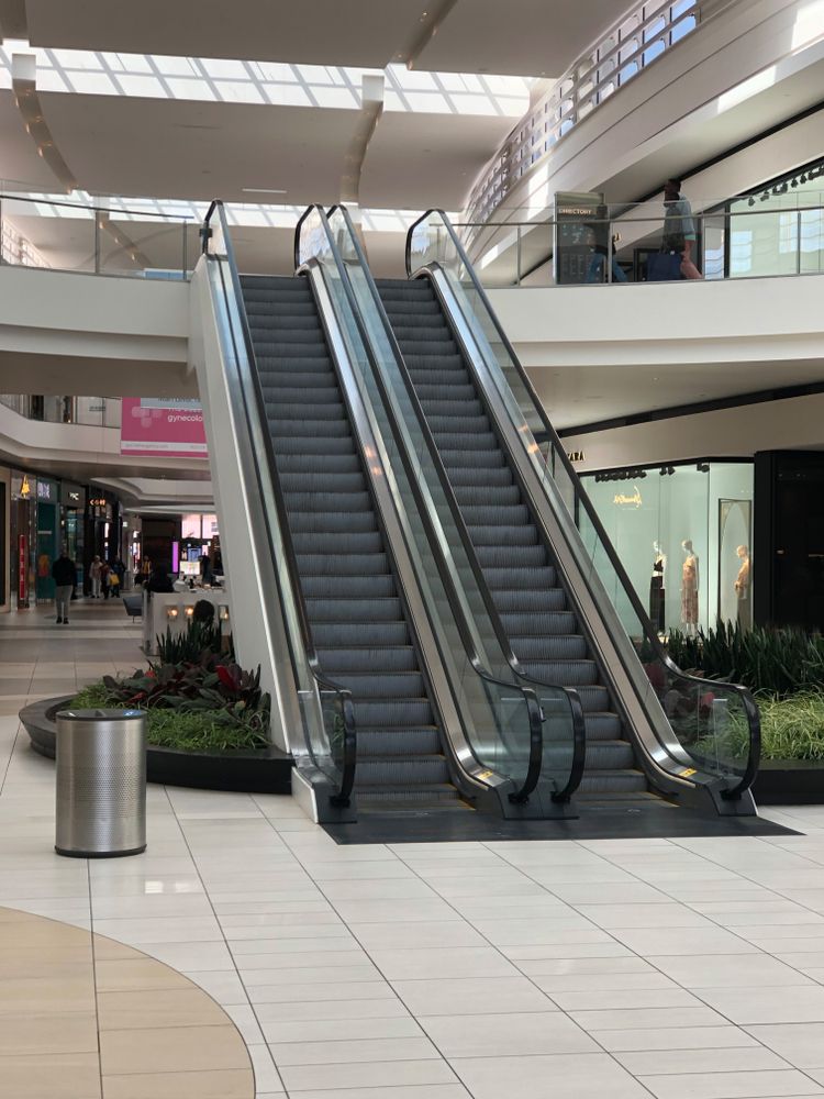 Escalators inside Del Amo Fashion Center