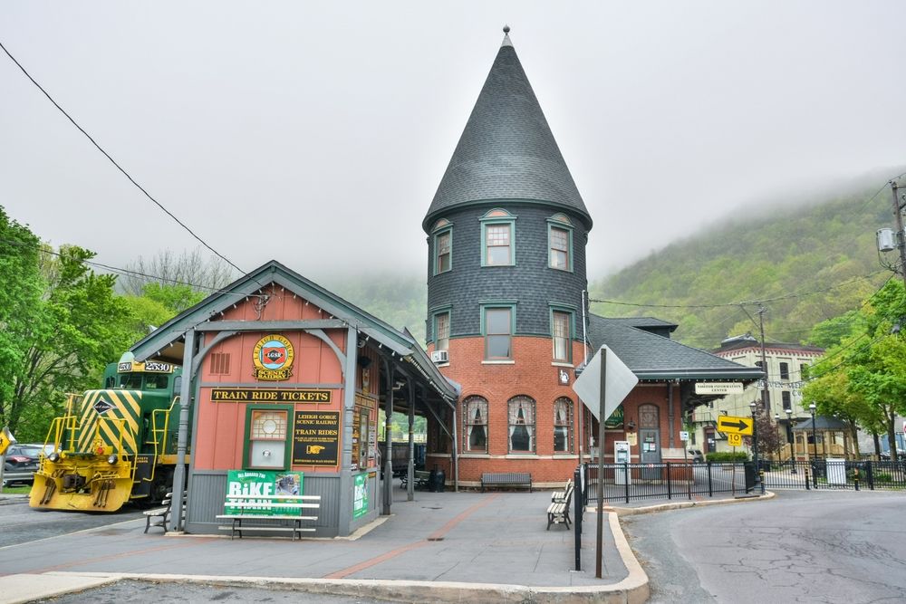 Station of Lehigh Gorge Scenic Railway