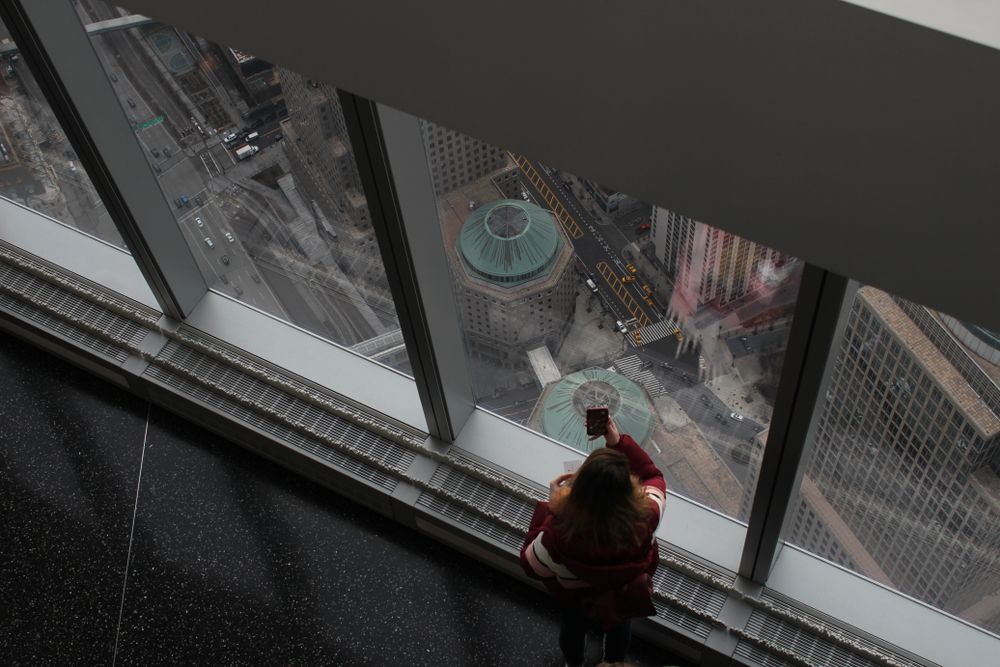 View from the One World Observatory .