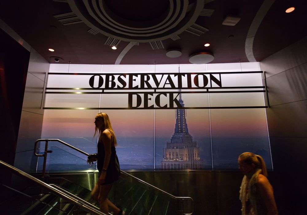 Observation deck in the Empire State Building