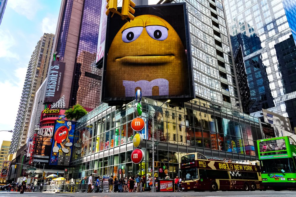 Exterior of M&M’s World New York