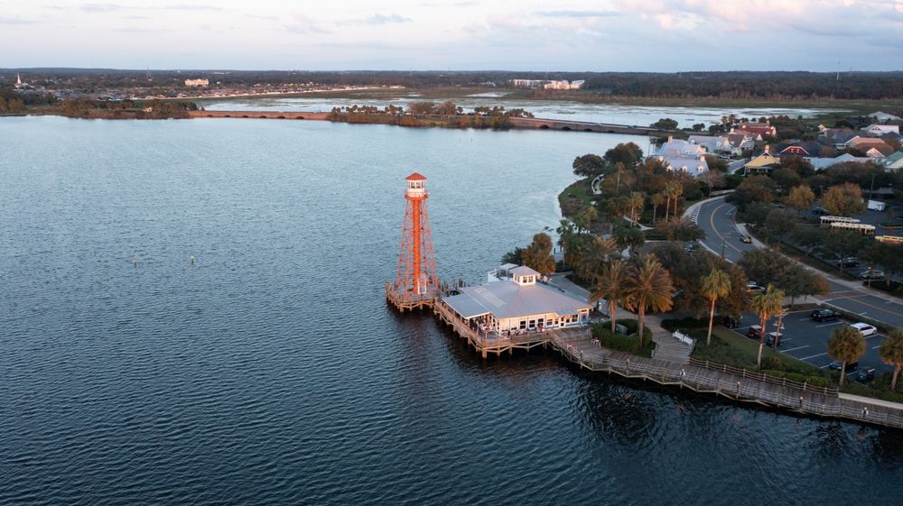 Waterfront at Lake Sumter Landing in The Villages, FL