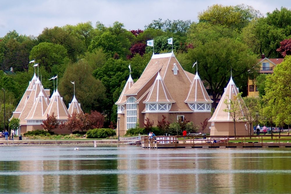 The bandshell of Lake Harriet Park
