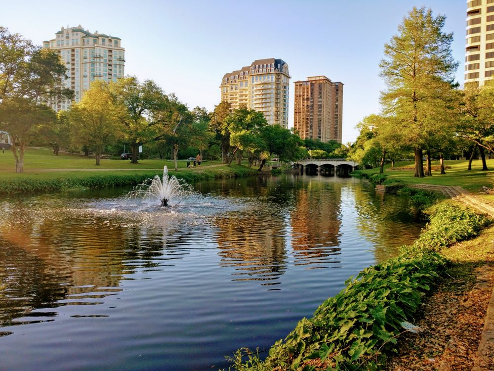 Water fountain at Katy Trail