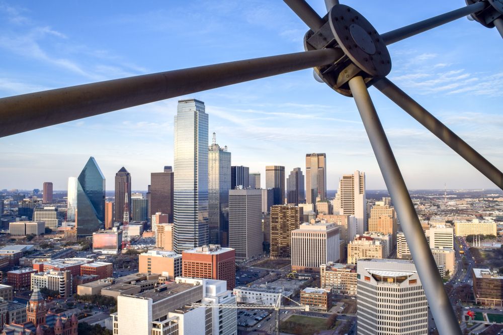 Skyline views from Reunion Tower