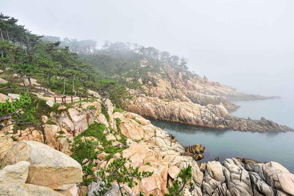 Rugged trail of Daewangam Park