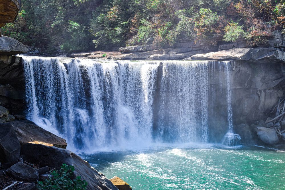 The waters of Cumberland Falls State Resort Park