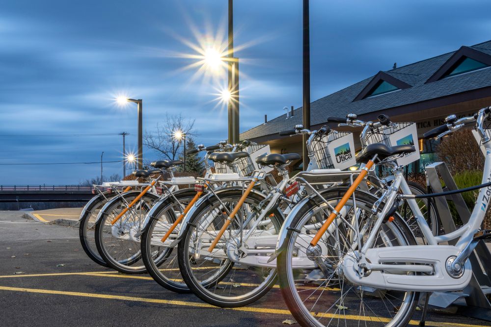 Bicycles at Utica Marina
