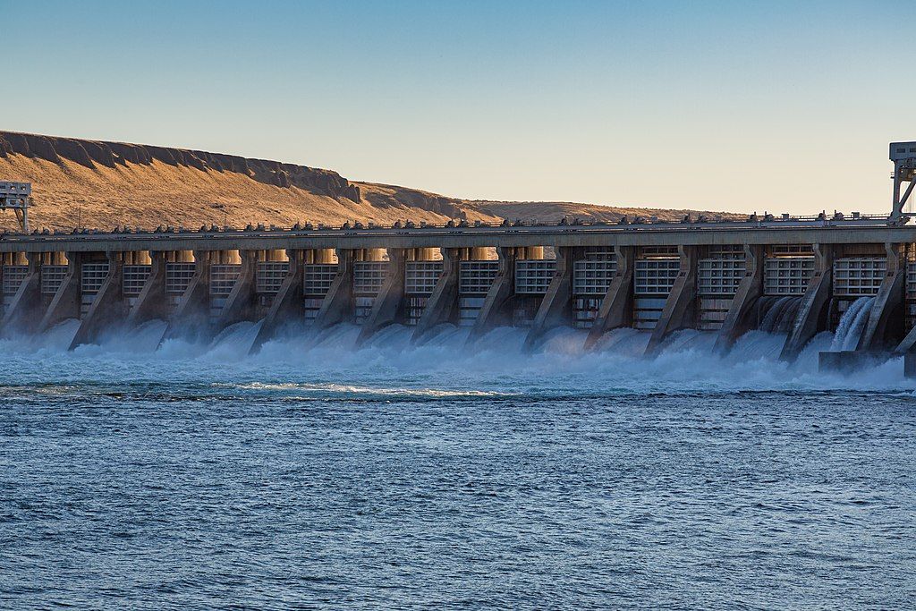 The waters of McNary Lock and Dam