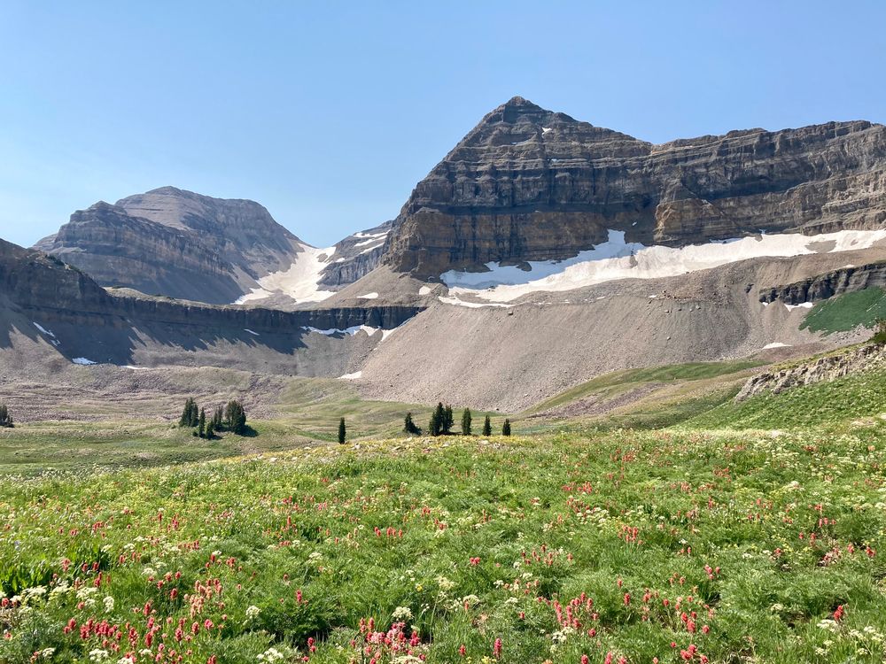 Gorgeous landscape at Mount Timpanogos