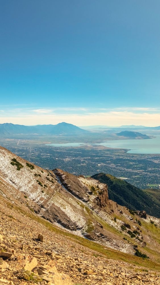 Scenic view from Mount Timpanogos