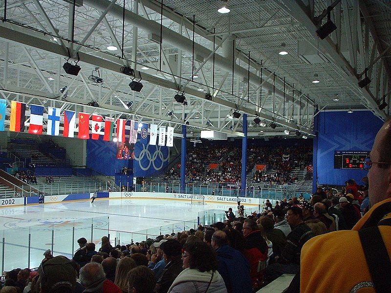 Interior of Peaks Ice Arena