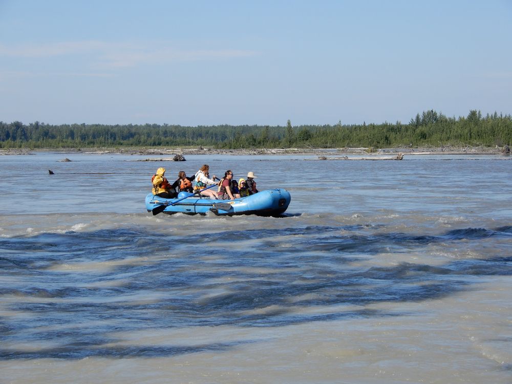 White water rafting in Talkeetna lake