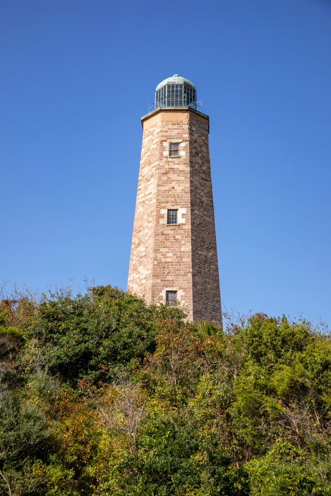 Exterior of the Historic Cape Henry Lighthouse