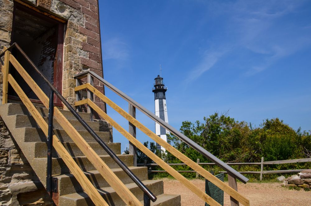 Entrance to the Historic Cape Henry Lighthouse