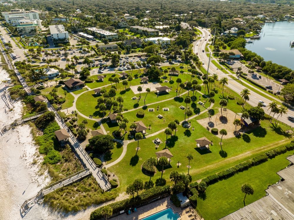 Aerial view of Jaycee Park