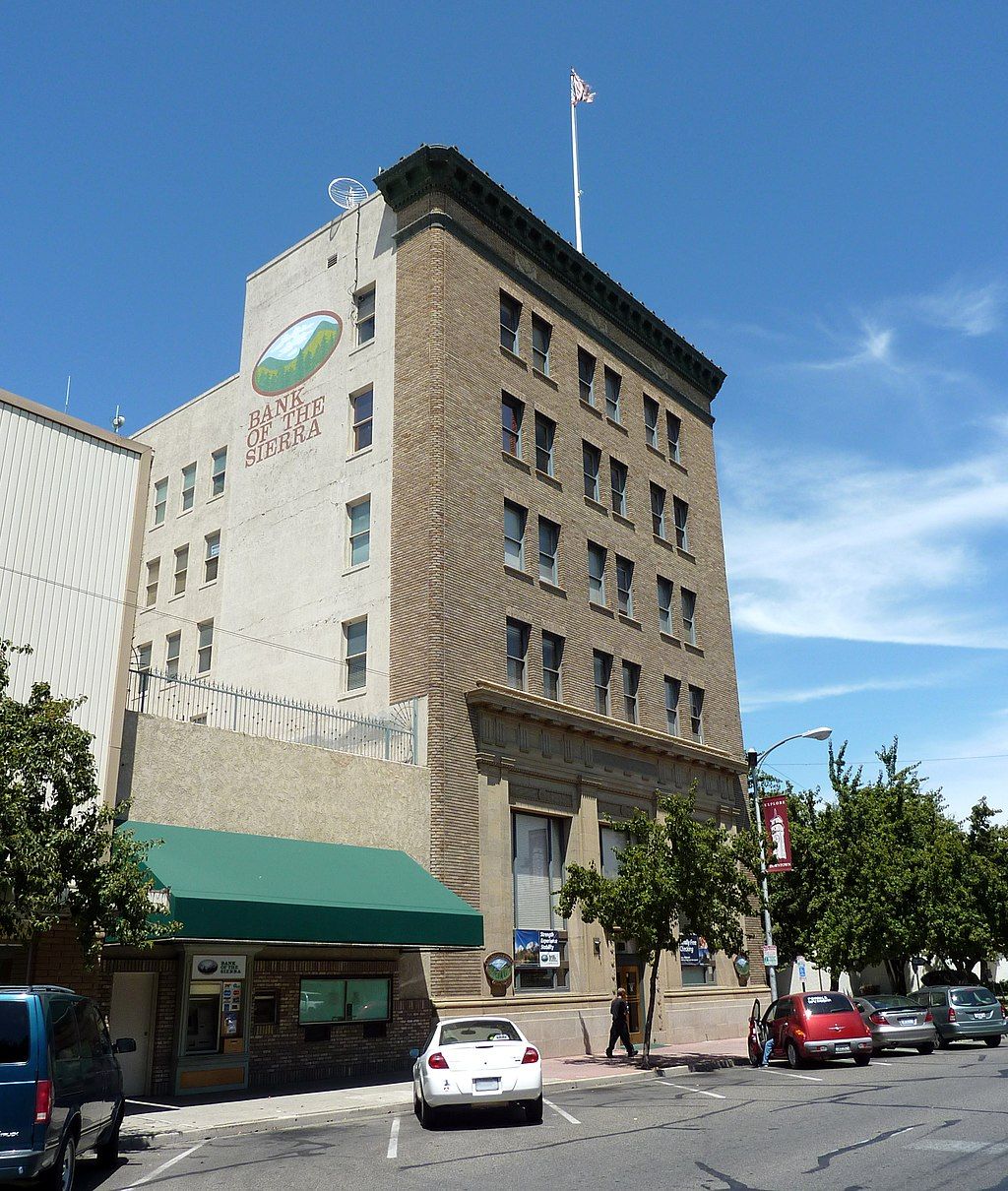 Bank building at Downtown Visalia