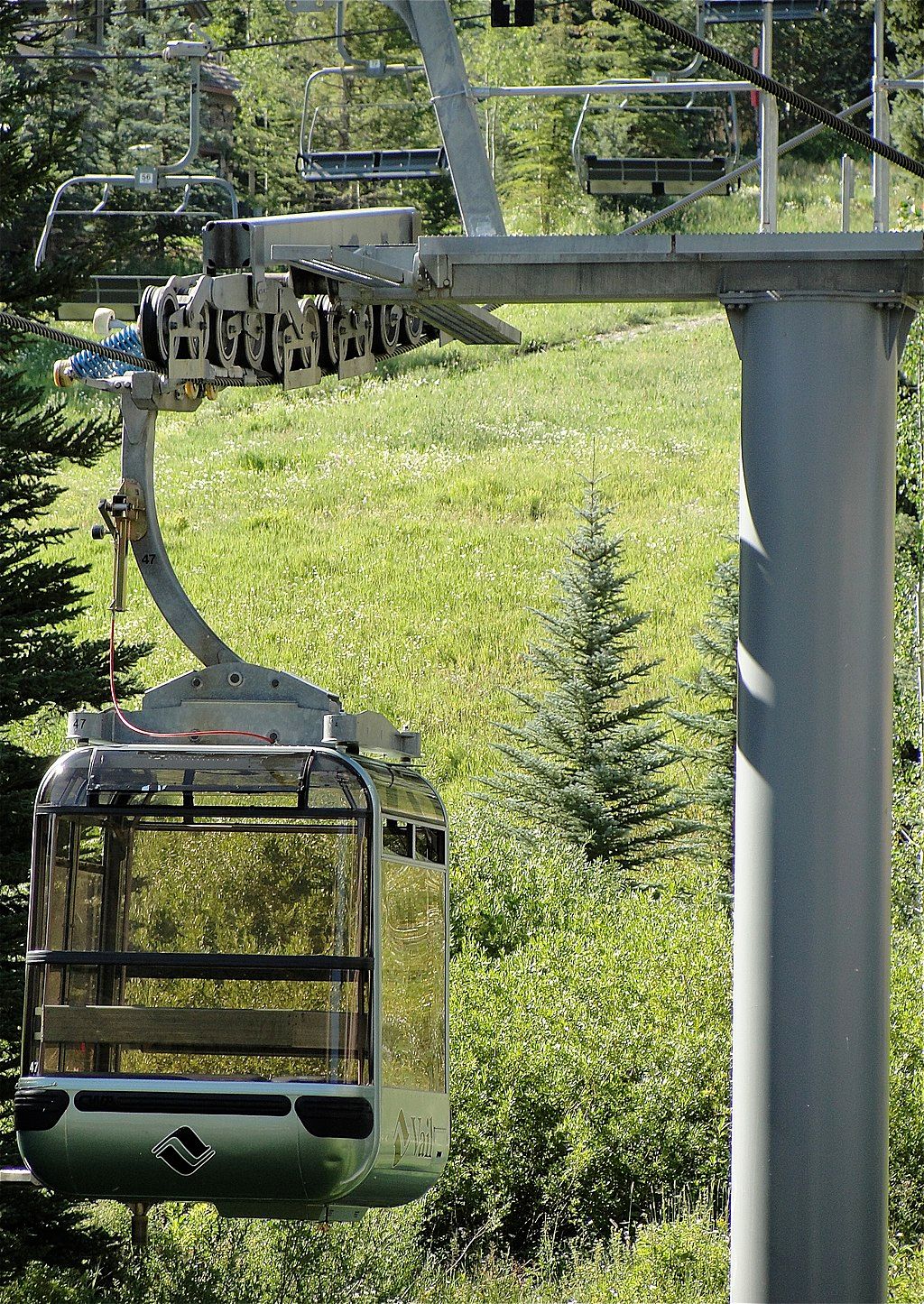 Daytime view of an Eagle Bahn Gondola