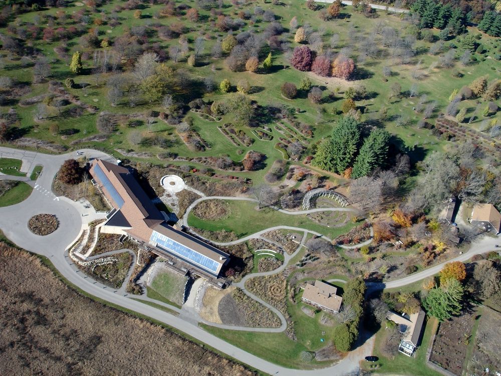 Aerial view of the University of Wisconsin Arboretum
