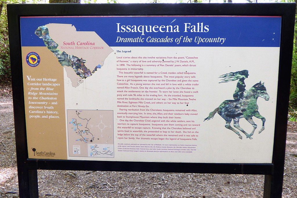 Sign of Issaqueena Falls