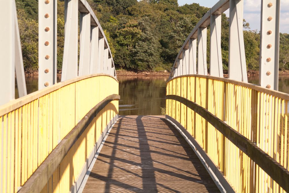View of Raritan River from a bridge