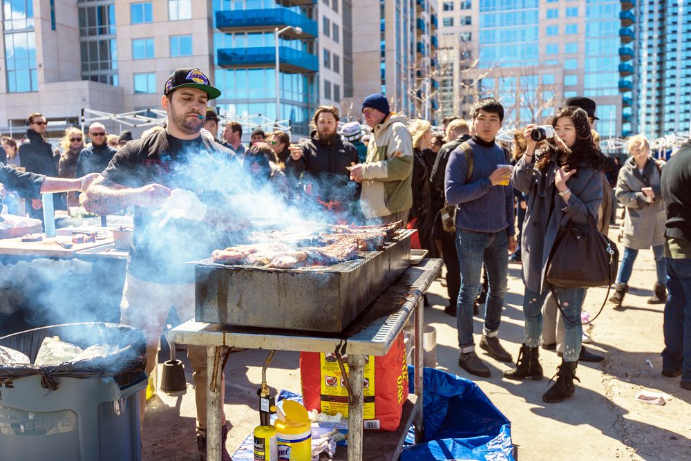 Barbecue for sale at Williamsburg