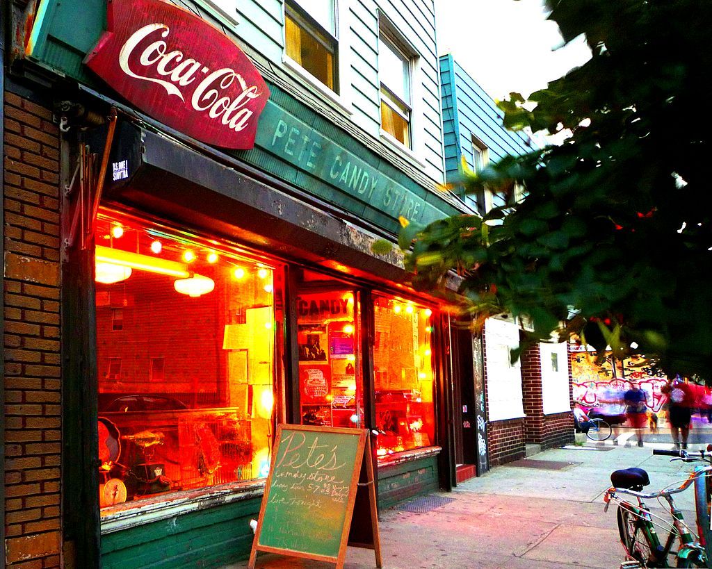 Exterior of Pete’s Candy Store