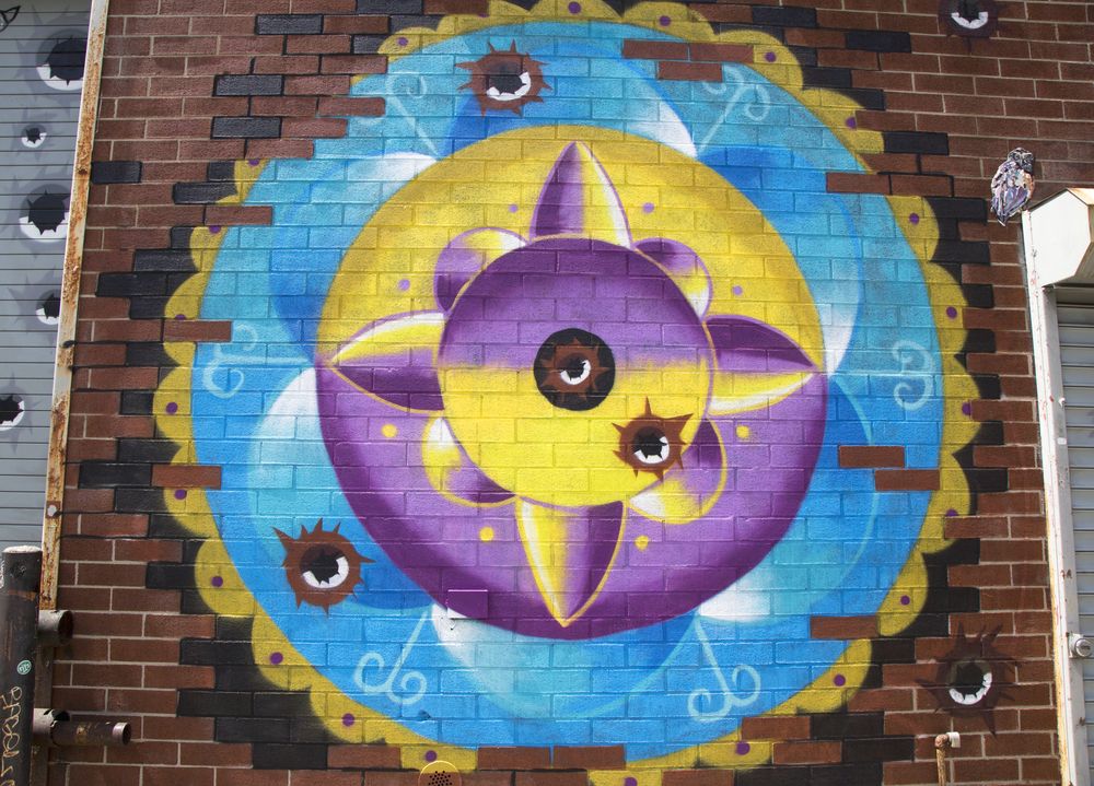 Colorful mural at Williamsburg
