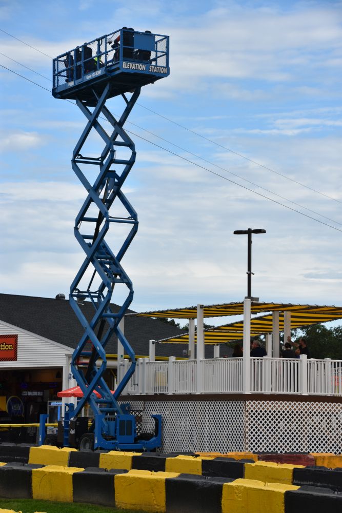 Elevation station at Diggerland USA