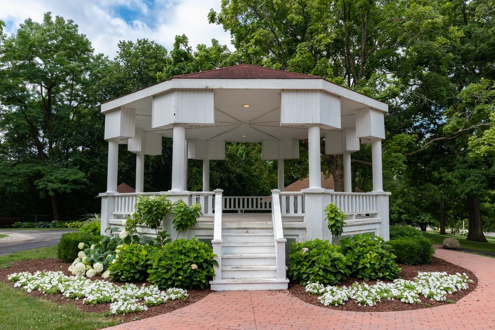 A gazebo at Dellwood Park