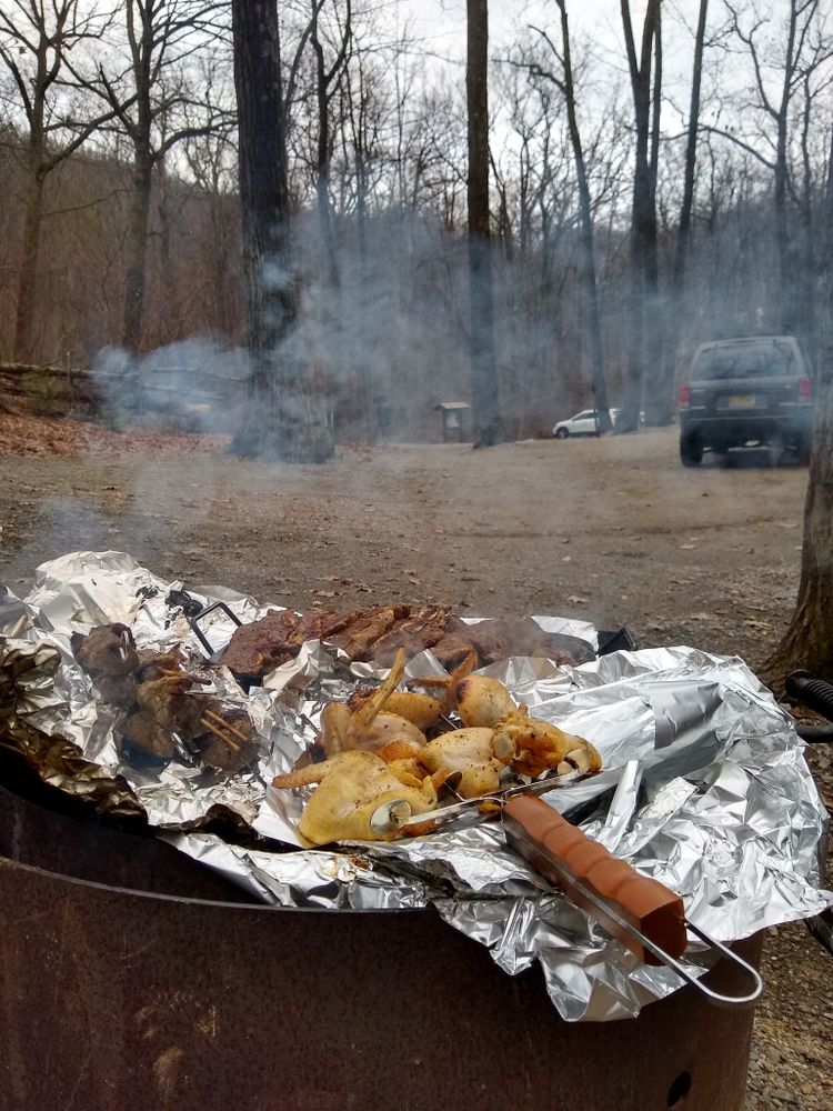 Barbecuing at Jenny Jump State Forest