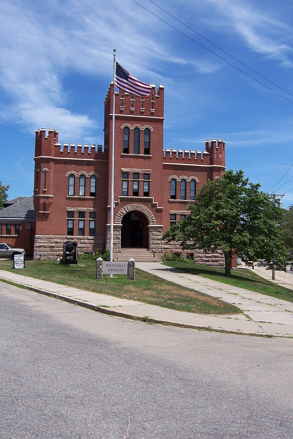 Exterior of the Westerly Armory