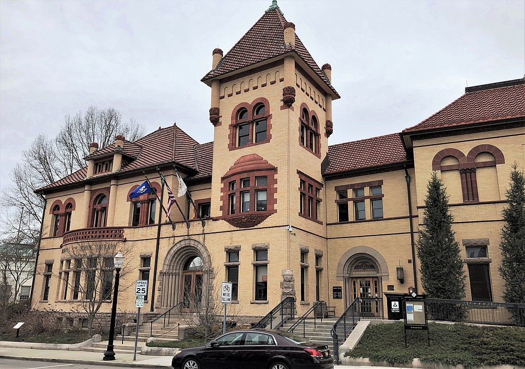 Westerly library at Wilcox Park
