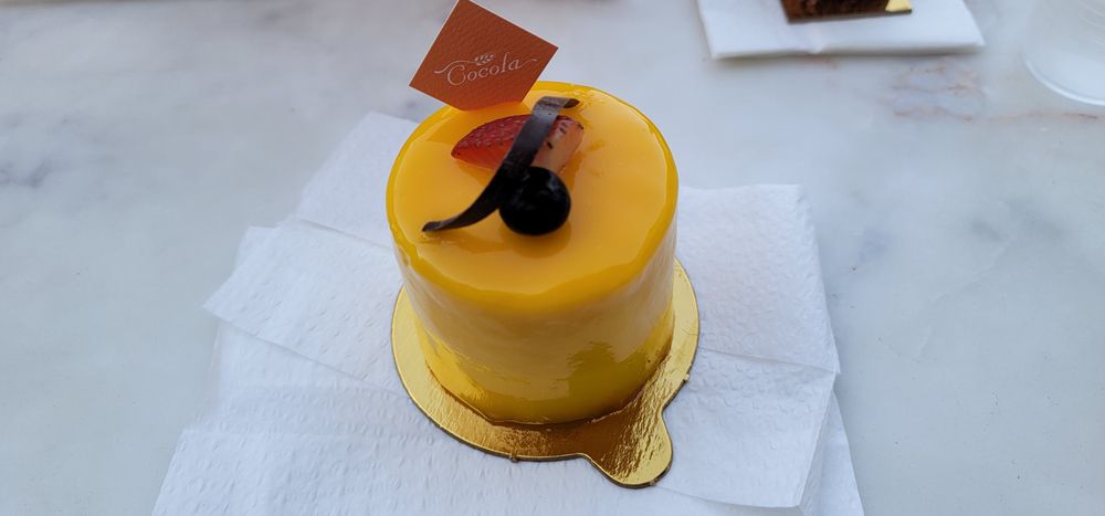 A pastry at Broadway Plaza