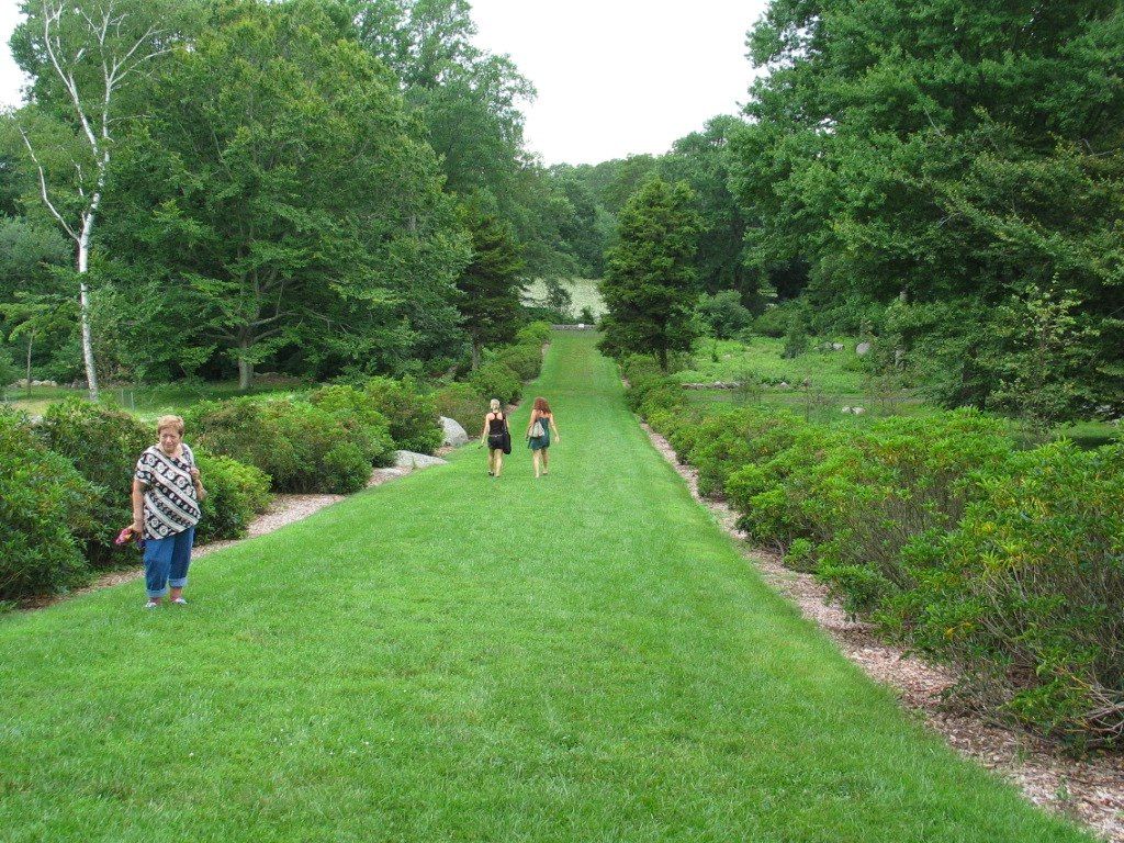 Grass trail at Connecticut College Arboretum