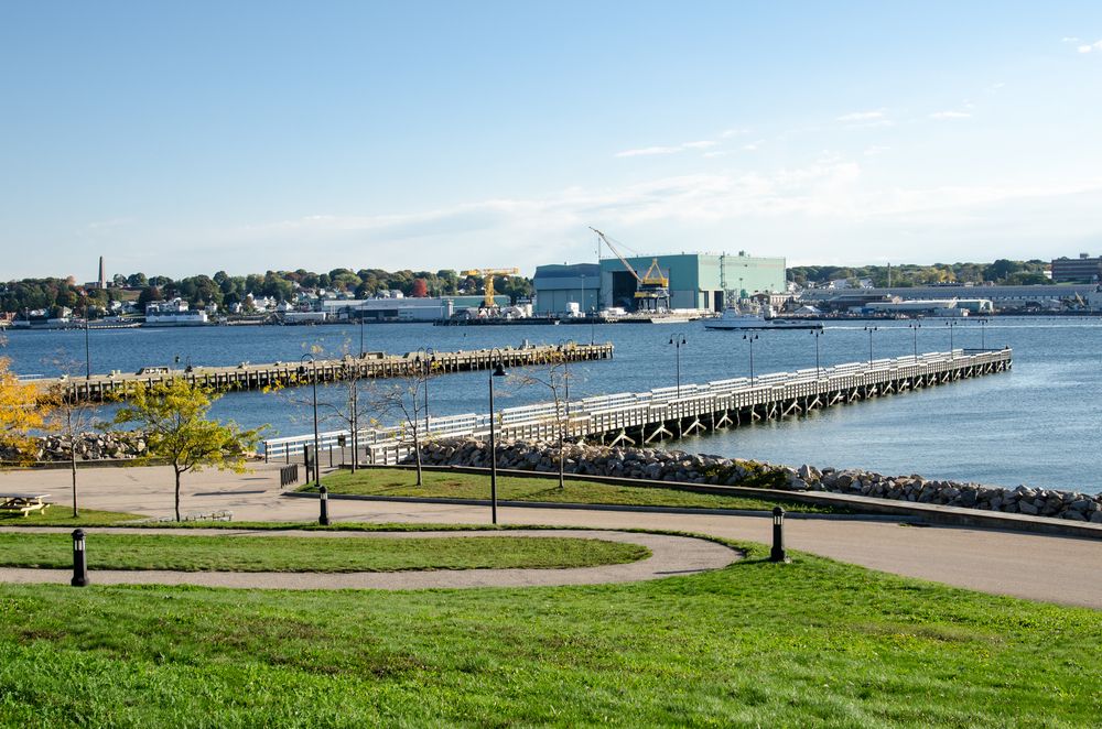 The waters surrounding Fort Trumbull State Park