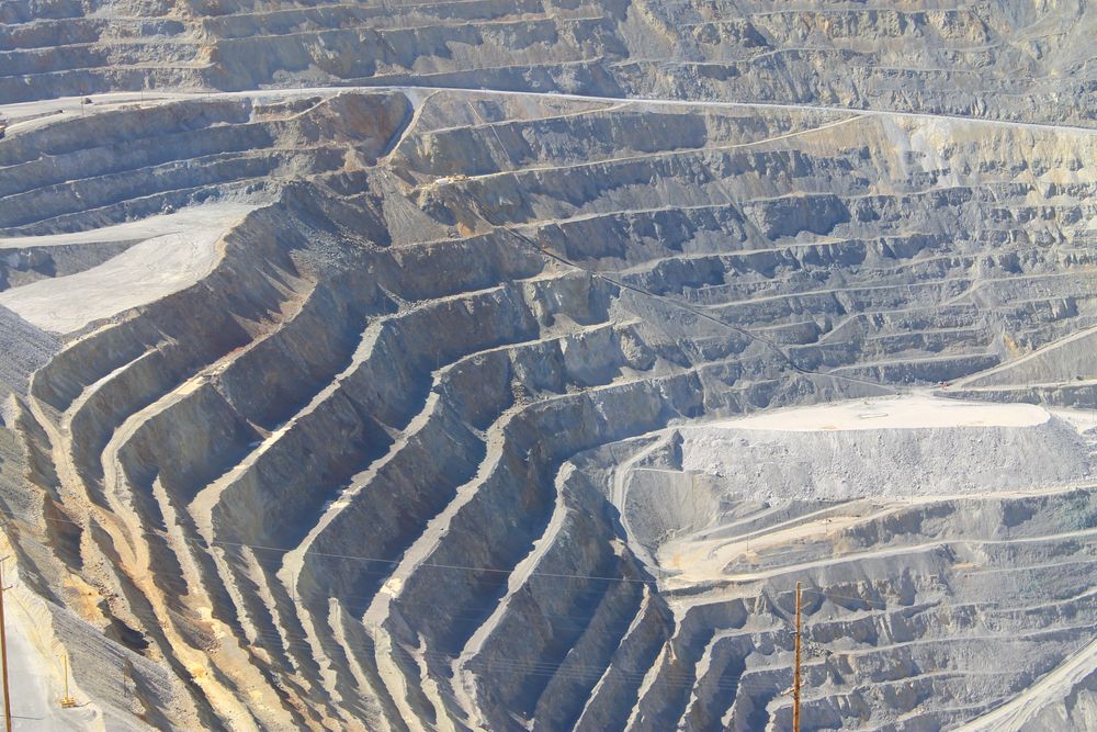 Closer details of Bingham Canyon Mine