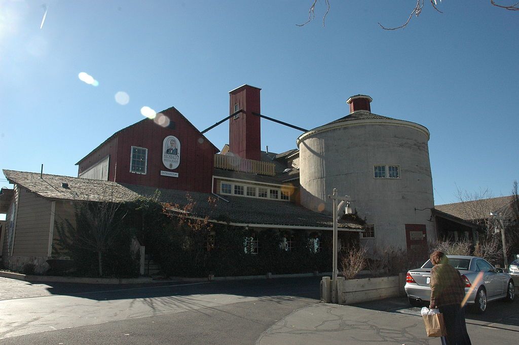 The gardner mill that acts as Gardner Village's centerpiece