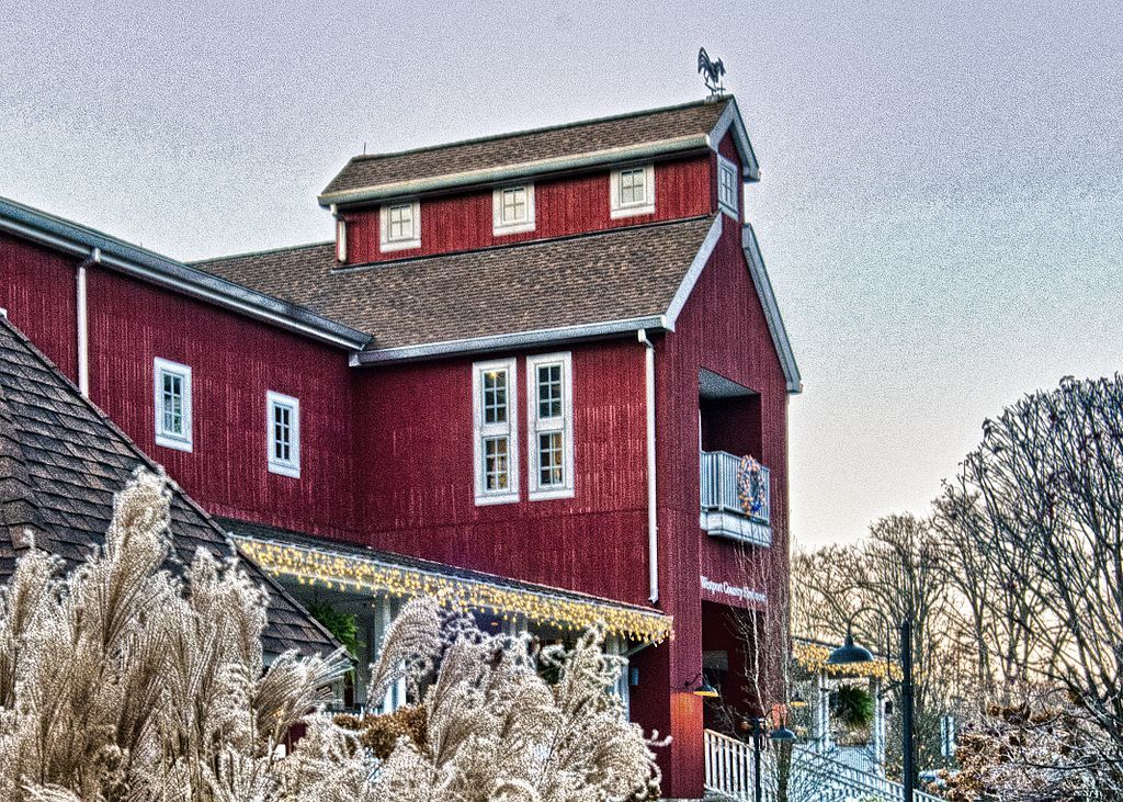Exterior of the westport country playhouse.