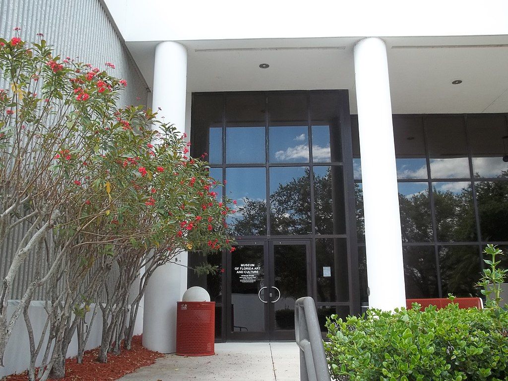 Entrance door of the Museum of Florida Art and Culture