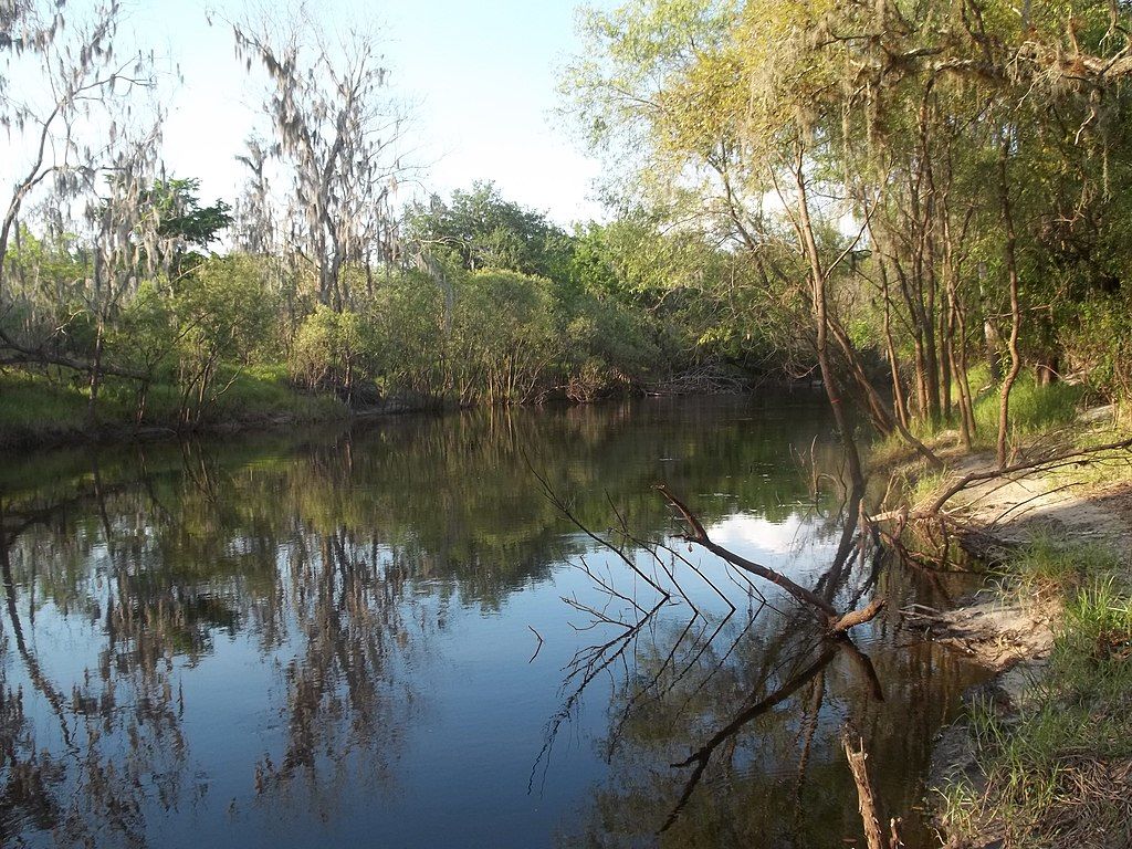 The waters of Peace River