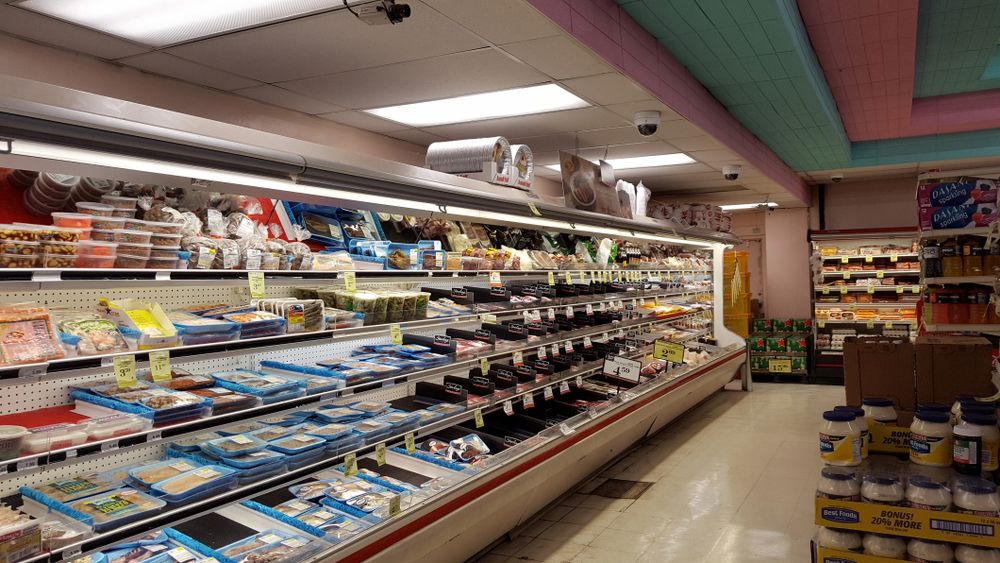 Interior of Shima's Supermarket