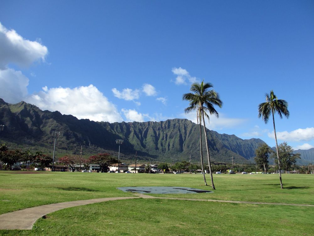 The grounds of Waimanalo District Park