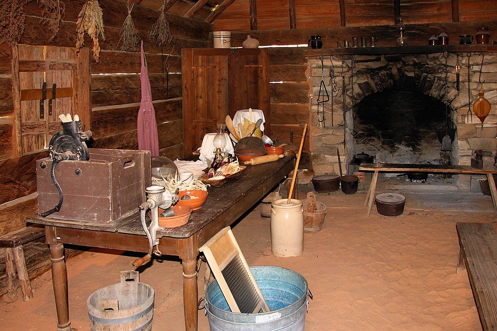The kitchen in Sam Houston Memorial Museum