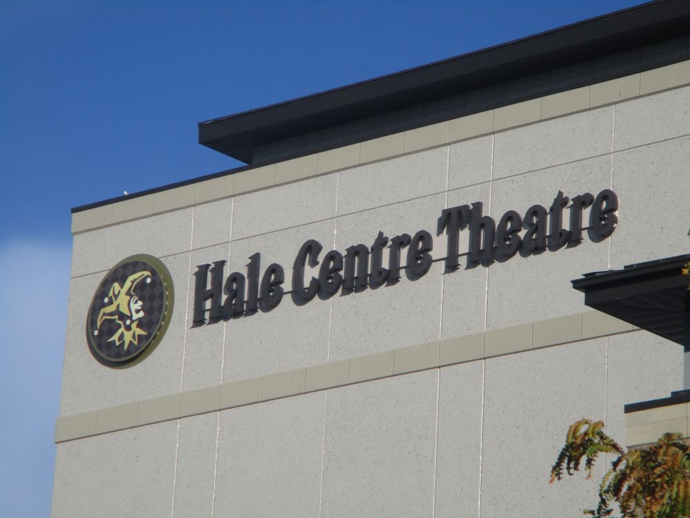 Building sign of Hale Centre Theatre