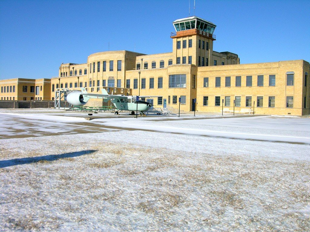 Exterior of the Kansas Aviation Museum