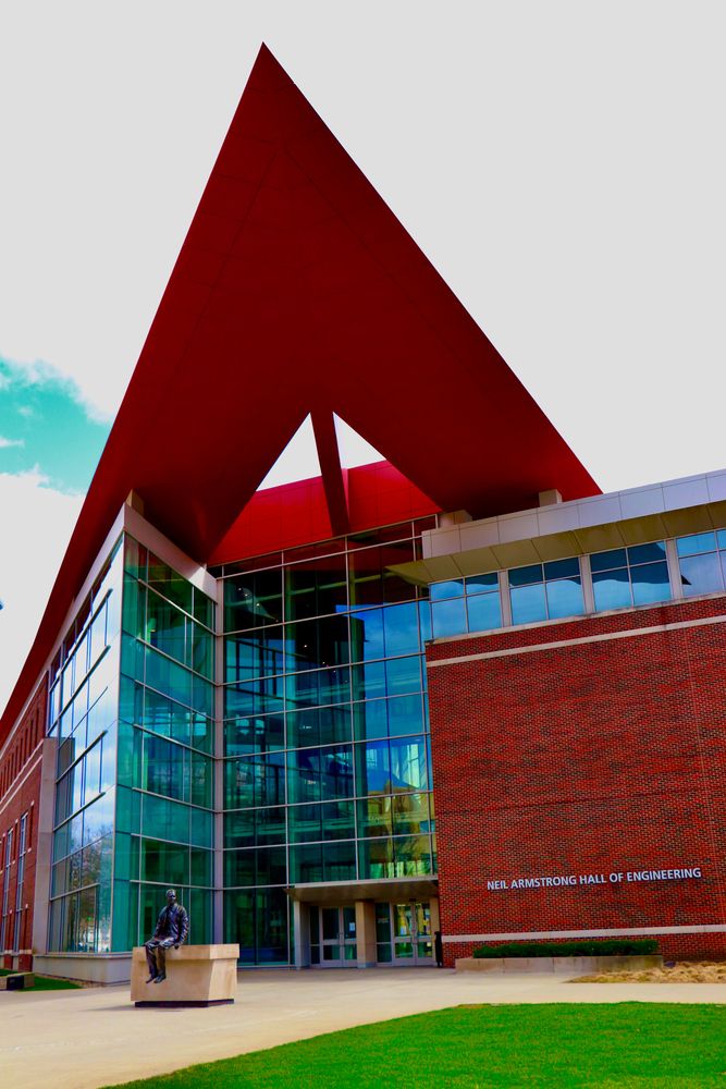 Exterior of the Neil Armstrong Hall